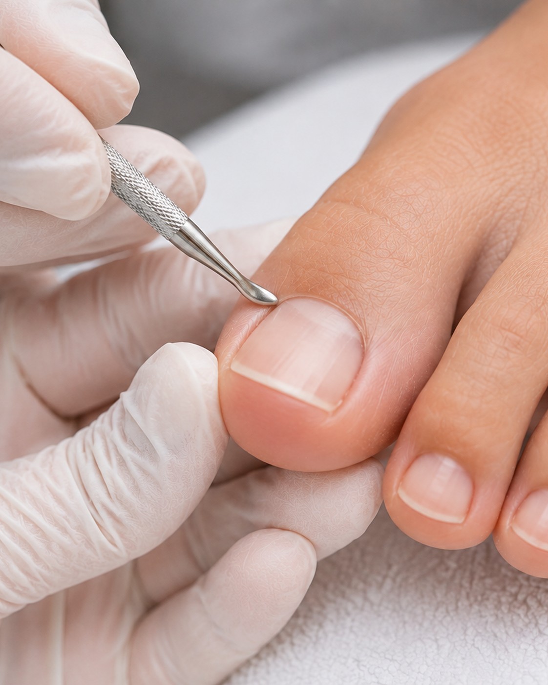 Nagelhautpflege bei der Pediküre