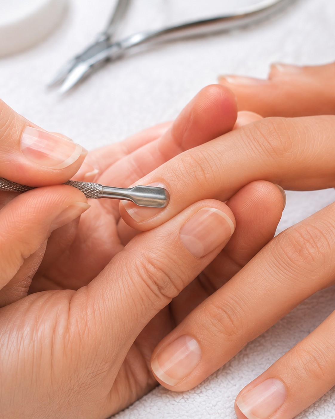 Nagelhaut wird fachgerecht entfernt
